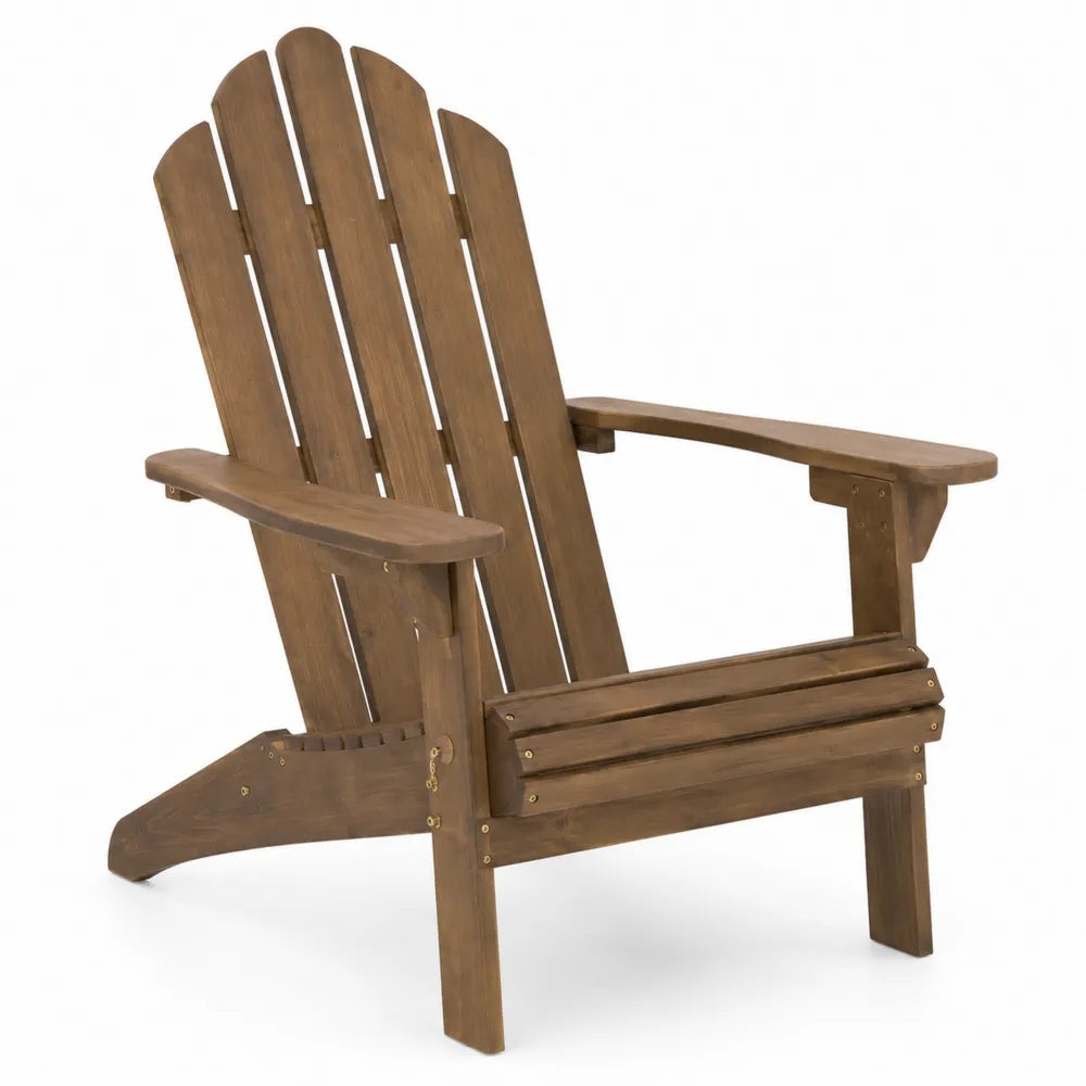 Chaise Adirondack en bois d'acacia marron